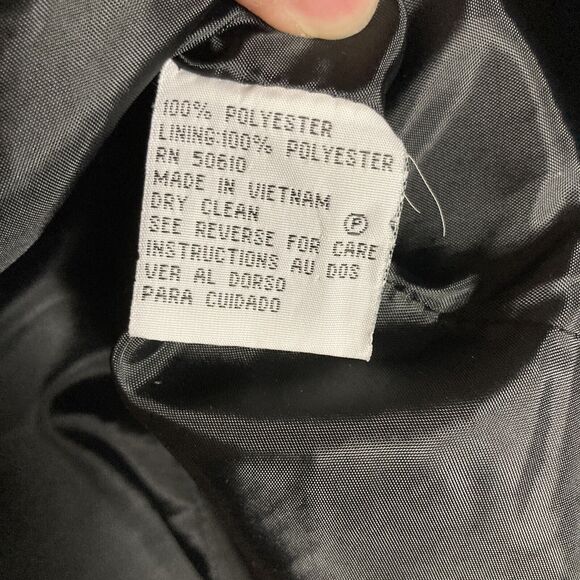 Le Suit 6P Blazer Long Sleeve Black Lined 3 Button Jacket Business Work Casual - Picture 7 of 10